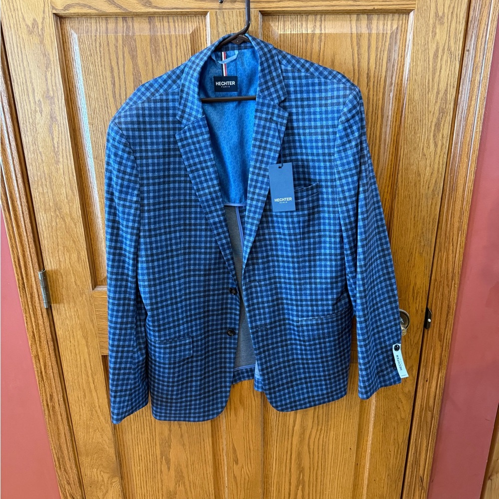 Daniel Hechter Navy Checkered Sport Coat